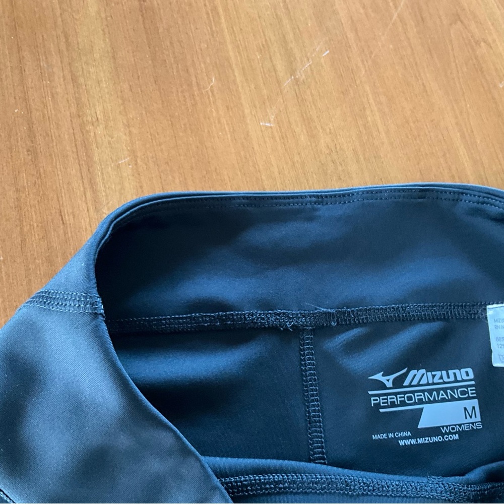 Mizuno Black Bike Shorts with Compression Fit - Picture 2 of 3